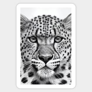 Cheetah Animal Wild Nature Illustration Line Epic Illustration Line Art Sticker